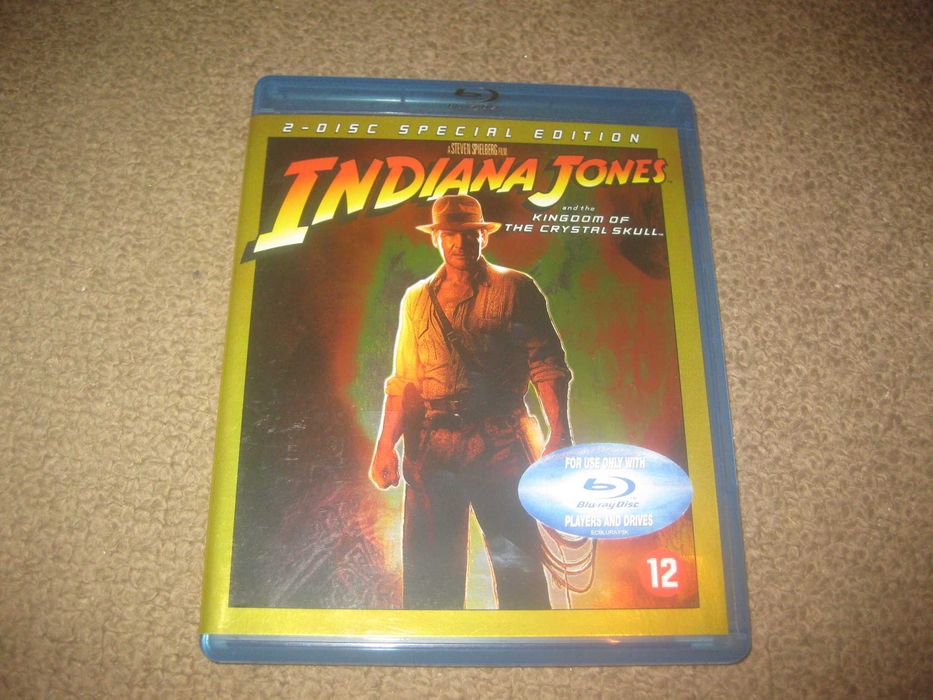 "Indiana Jones e o Reino da Caveira de Cristal" com Harrison Ford, numa Edição Especial com 2 Blu-Rays