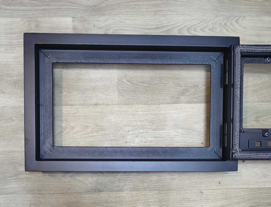 Дверця 35*55см для печі та каміна зі склом, дверца печная каминная