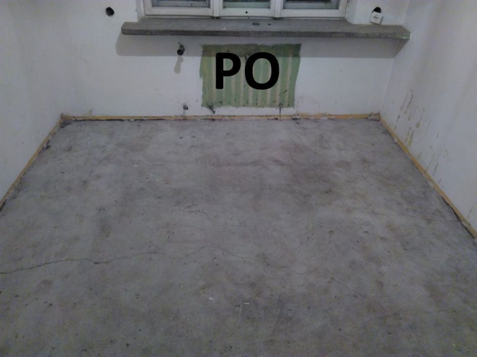 Zrywanie parkietu usuwanie kleju Lepiku Smoły Subitu PCV, Kraków