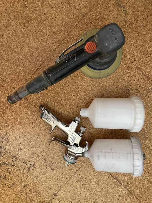 2 Pistola pintura sata jet NR2000 e lixadeira