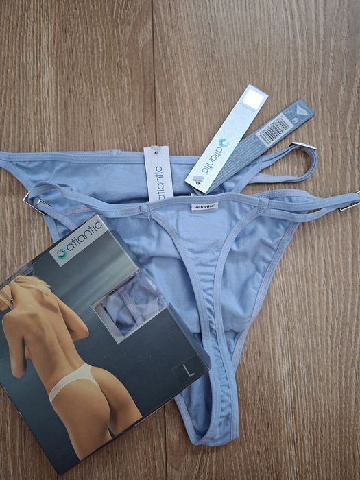 Stringi damskie Atlantic, rozmiar L, 2PACK