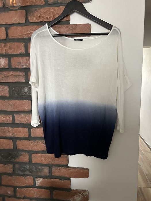 Bluzka damska Mohito ombre niebieski bialy
