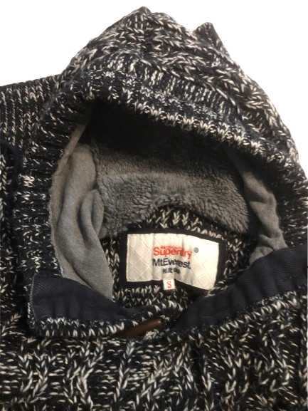 SUPERDRY MT.EVEREST ROZ.S sweter męski gruby ciepły z wełną