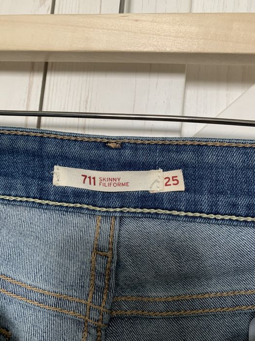 Spodnie Levis jeansowe rurki elastyczne XS/S
