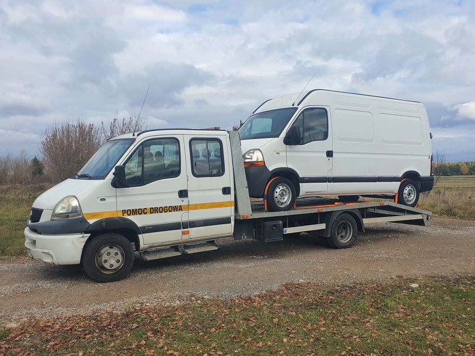 Pomoc drogowa laweta +6 osób transport 6.5tony