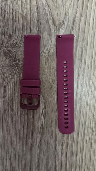 Pasek do zegarka jaso bordowy 18 mm