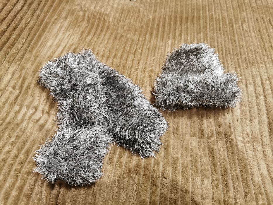 Czapka i szalik włochate