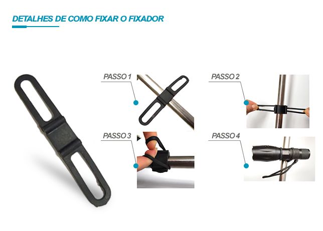 Lanterna LED Bike 6 Modos