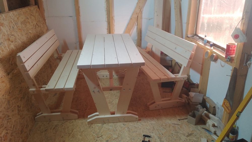 Столи лавки комплекти садових меблів під замовлення