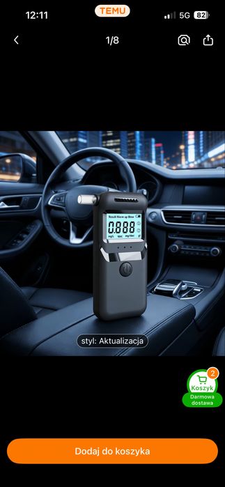 Alkomat do sprawdzania trzeźwości / Nowy