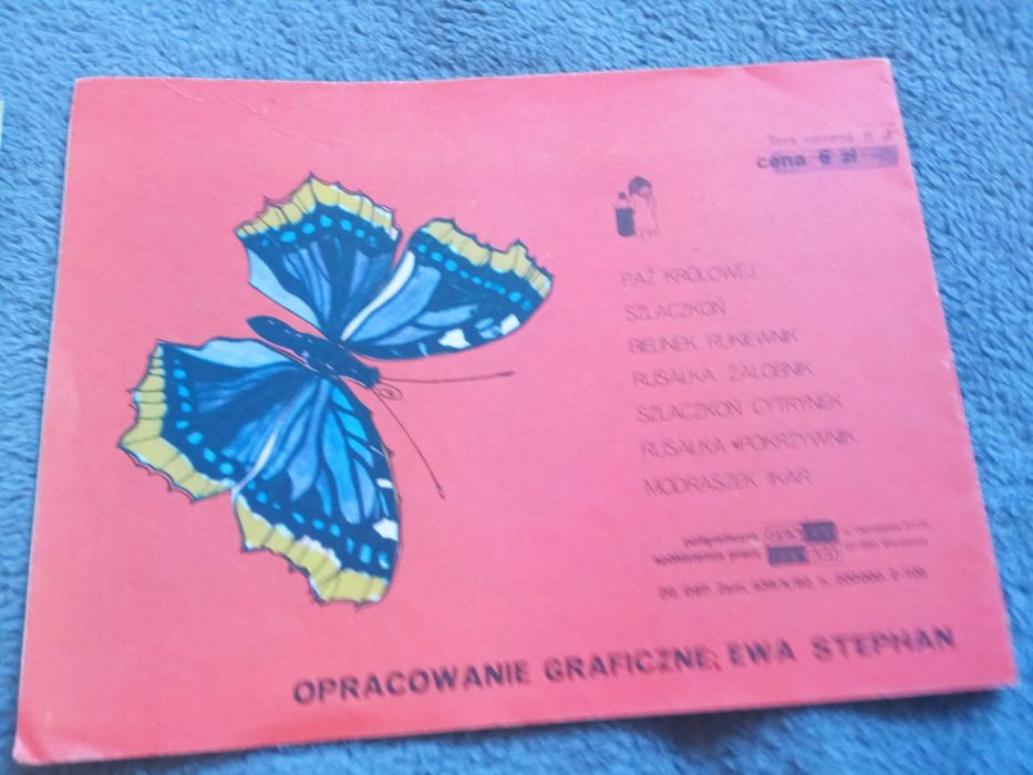 UNIKAT!! Malujemy Motyle 1+2 z 1979 roku nakładem 100.000