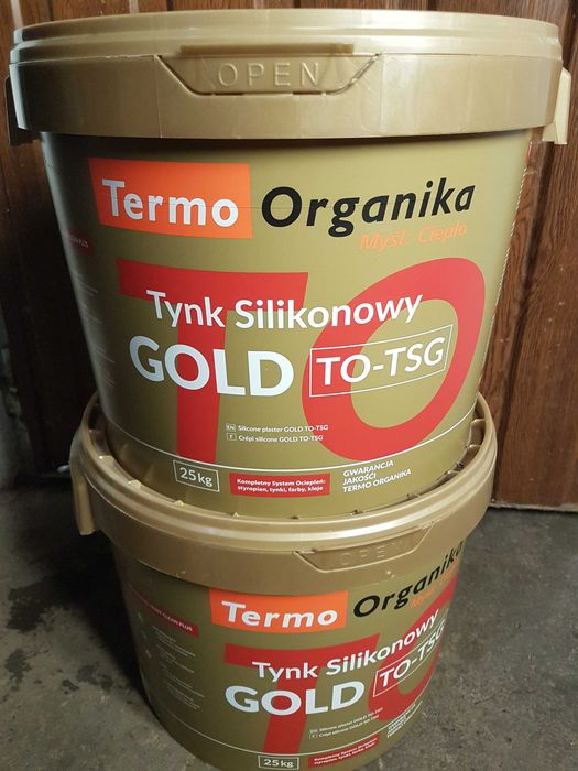 Tynk Silikonowy Biały - Gold Termo Organika 25kg baranek 1,5mm baza