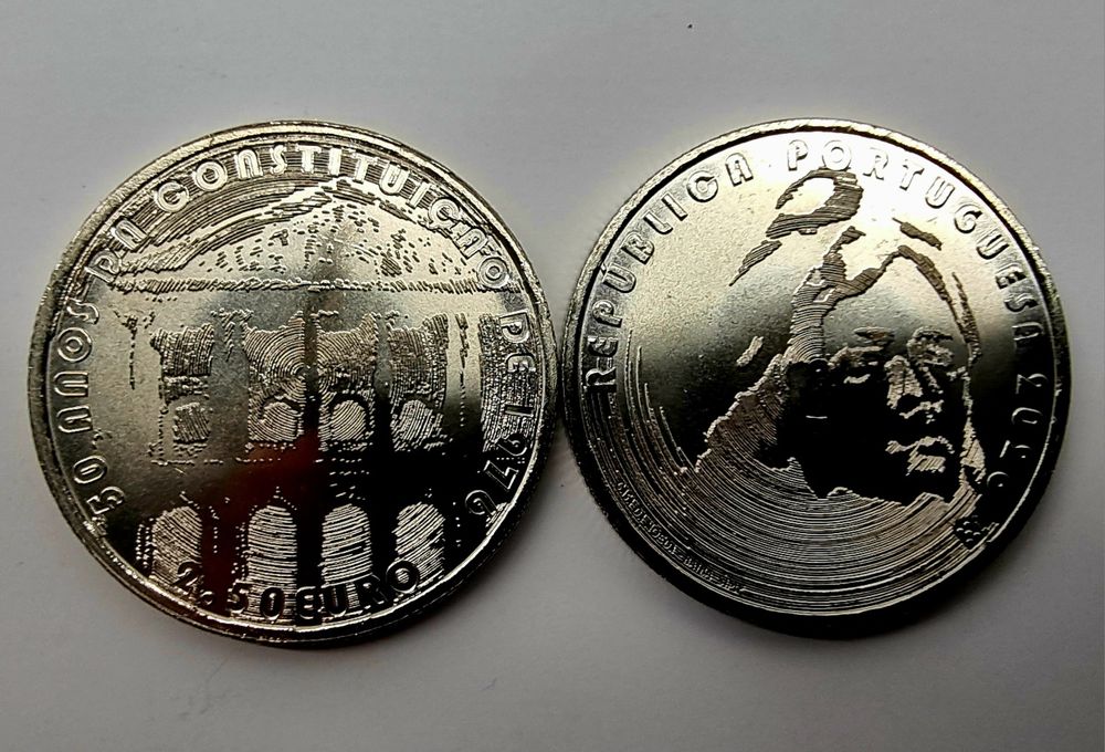 Moeda 2,5€ dos 50 Anos da Constituição da República Portuguesa
