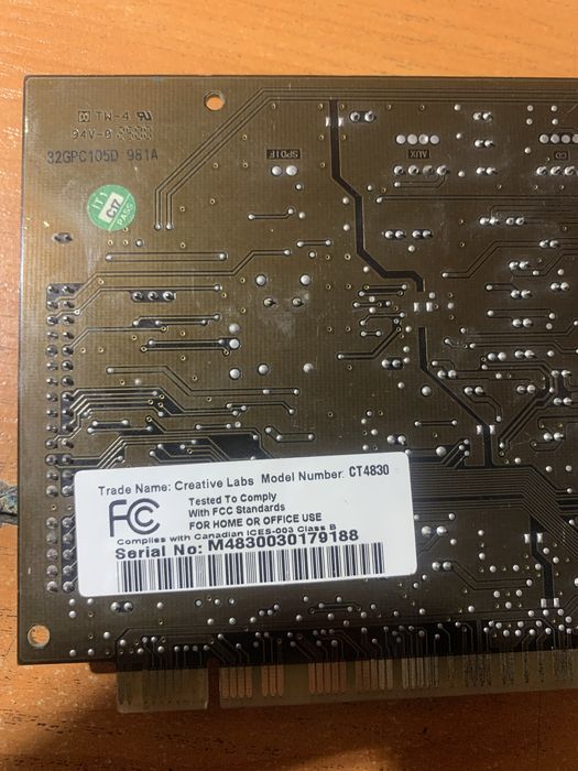 Звукова карта model: saund blaster, model:GT4830