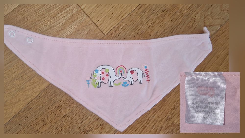 Szaliki śliniaki Zapinane na napy zestaw 5 sztuk