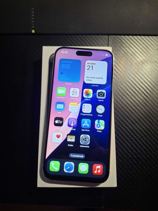 iPhone 16 Pro Max 256GB White Titanium | 100% baterii | Jak nowy