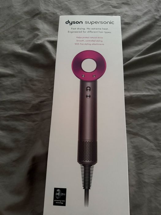 Suszarka Dyson różowo szara. DYSON