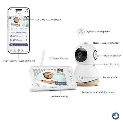 Maxi-Cosi See Pro Smart Baby Monitor з ШІ та розпізнаванням плачу
