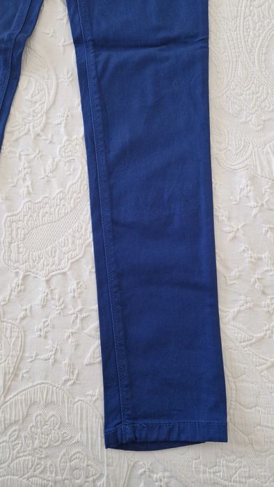 Calças azuis, Zara, tamanho 38, mid rise skinny fit