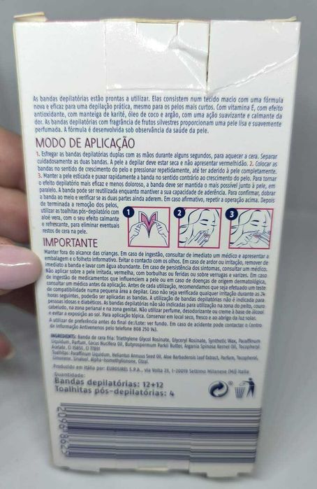 Bandas de Cera Fria para Rosto Cien