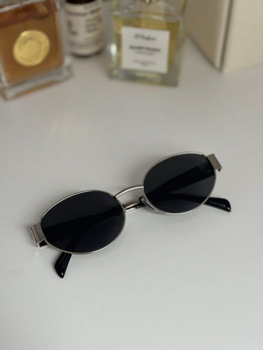Damskie okulary przeciwsłoneczne modne nowe srebrne czarne