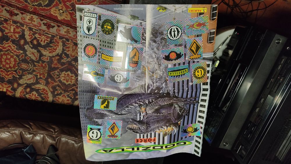 Godzilla Panini Cromos coleção completa 1998