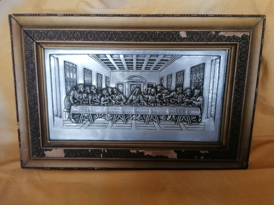 Quadro antigo Última Ceia