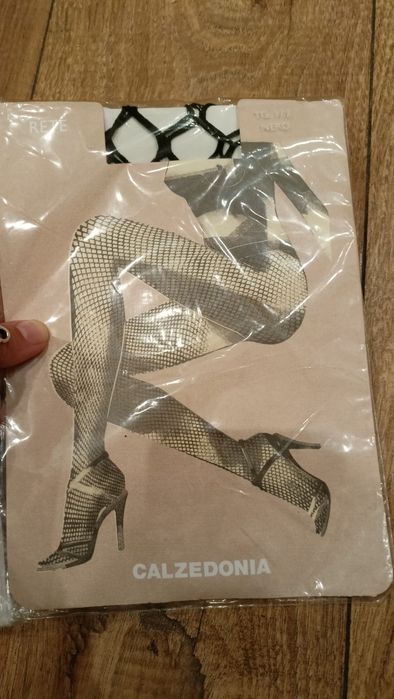 2 pary rajstop typu kabaretki, nowe w opakowaniu, calzedonia