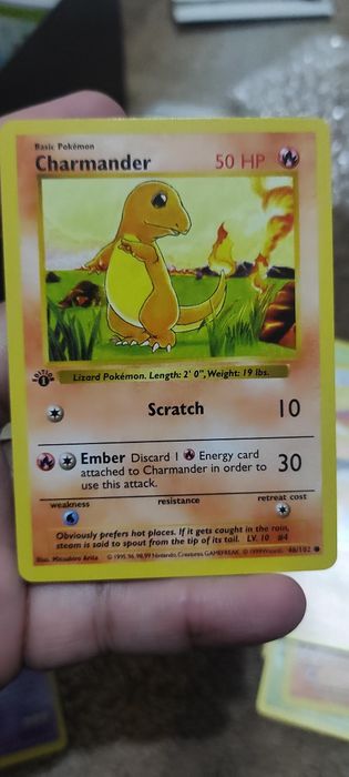 Cartas Pokémon - Charmander First Edition
