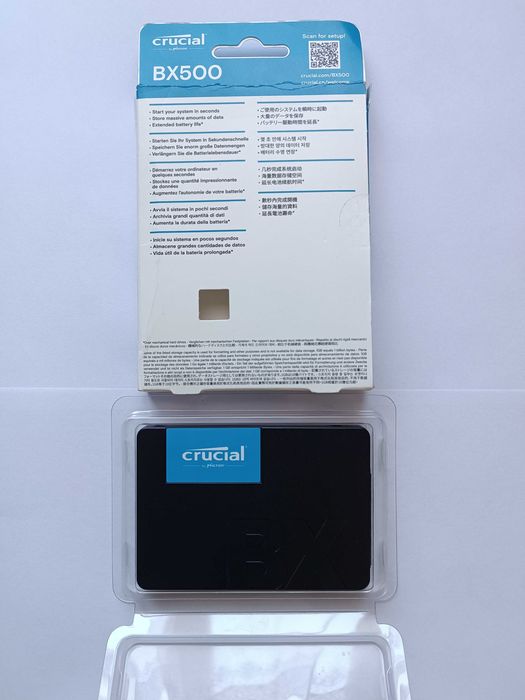 Новый SSD диск Crucial BX500 GB ГБ SATA 2.5 3D NAND TLC CT500BX500SSD1
