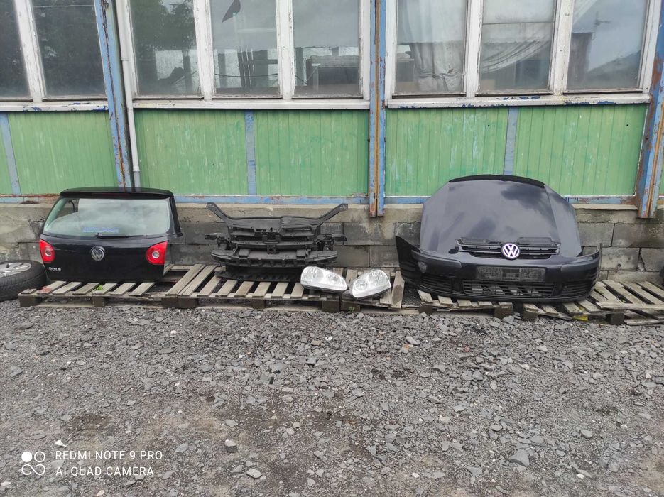 VW golf 5 V LC9Z maska zderzak lampy wzmocnienie klapa