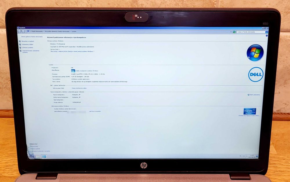 Laptop EliteBook 850 G2 i5 Win7 4GB RAM 256GB HDD