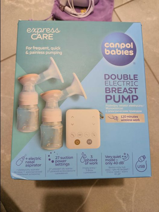 Canpol babies ExpressCare - Podwójny laktator elektryczny z aspiratorem 12/212