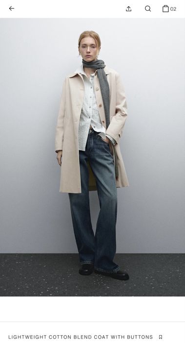Тренч плащ Massimo dutti