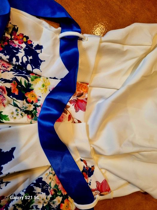 Nowa włoska sukienka Pala D'Oro S kontrafałda