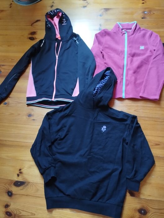 Bluzy dziewczęce 158 zestaw 3 szt