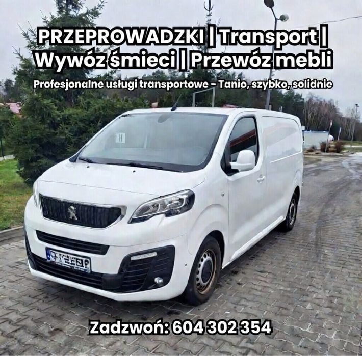 Wywóz śmieci gabarytowych, transport AGD, usługi przeprowadzkowe, usługi transportowe, przewóz mebli