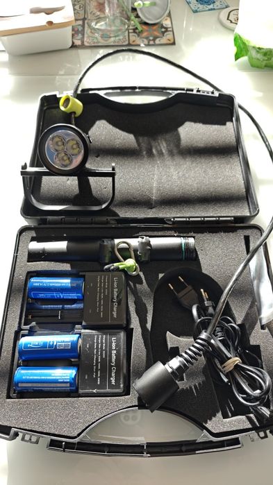 Latarka podwodna do 300 mtr.