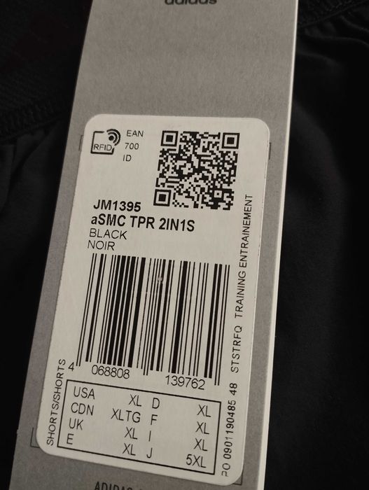 Spodenki damskie adidas czarne Nowe