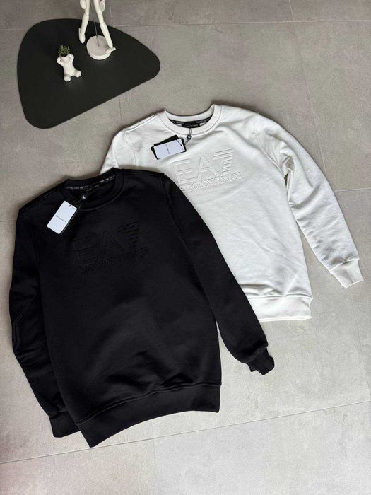 Чоловічий Світшот кофта  Armani армані White