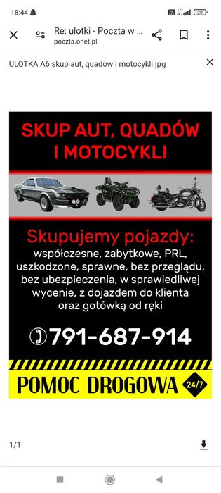 Skup Aut Złomowanie pojazdów, Pomoc drogowa