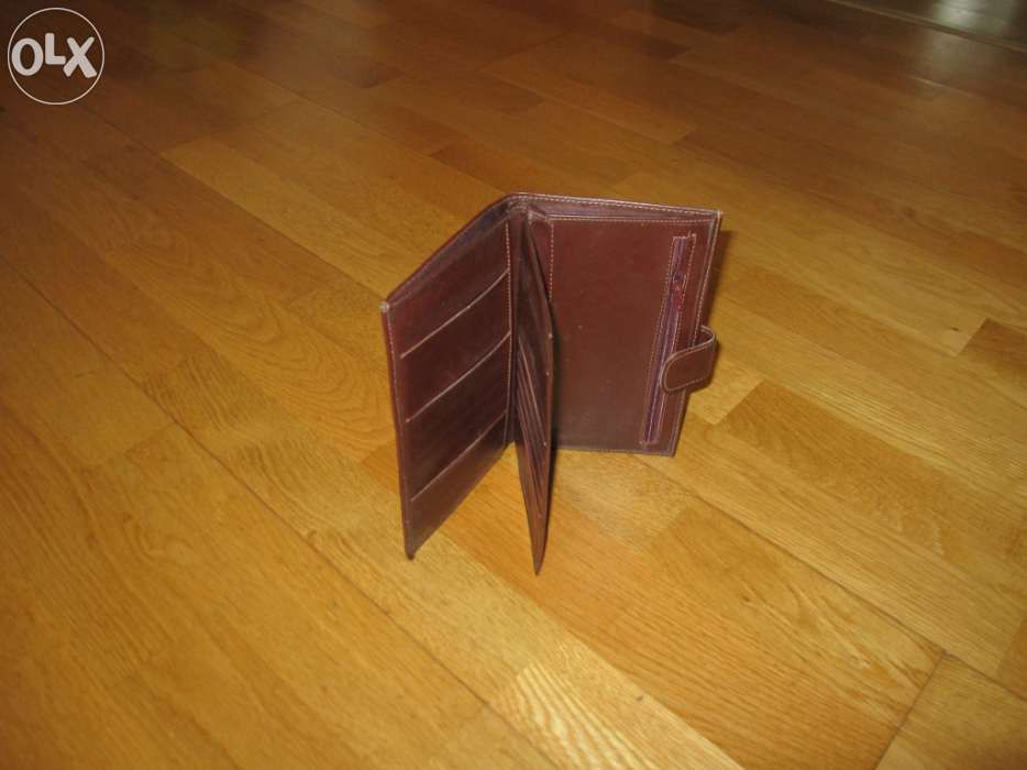 Carteira David Jones em pele castanha