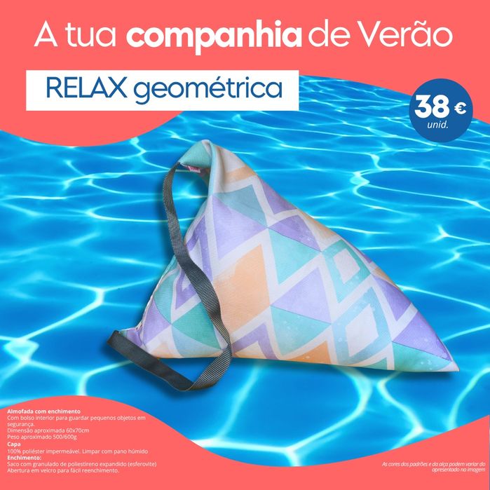 Almofadas de praia com enchimento