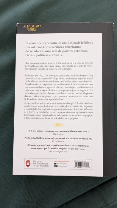 Livro " Um Outro País" de James Baldwin