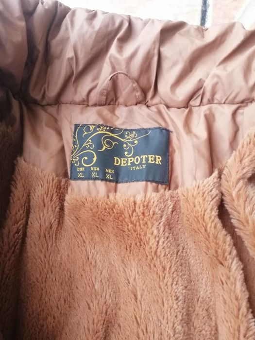 Brązowa zimowa kurtka M