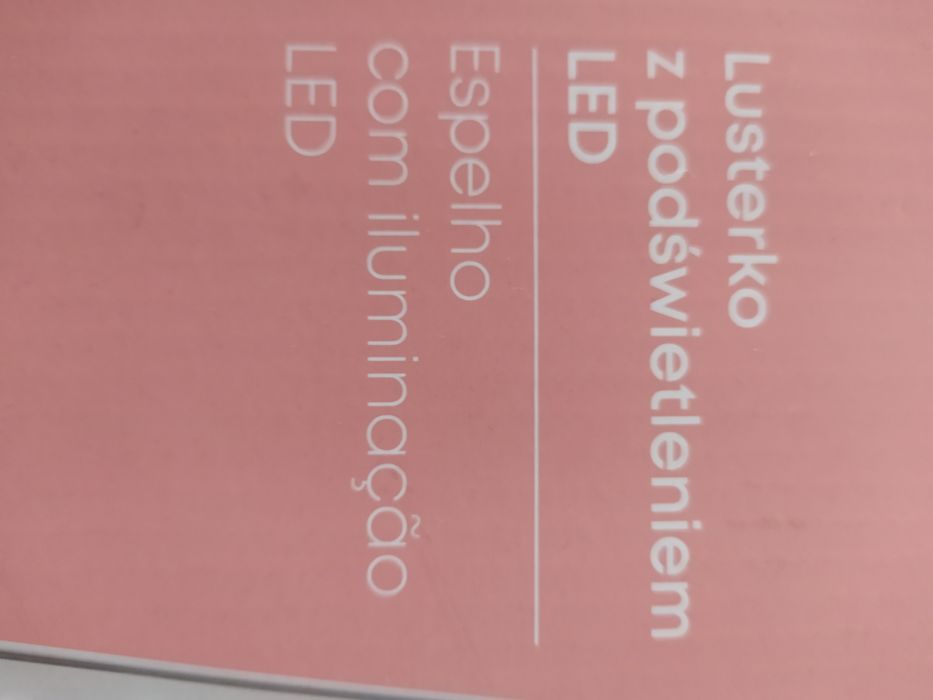 Lusterko z podświetlenie m LED