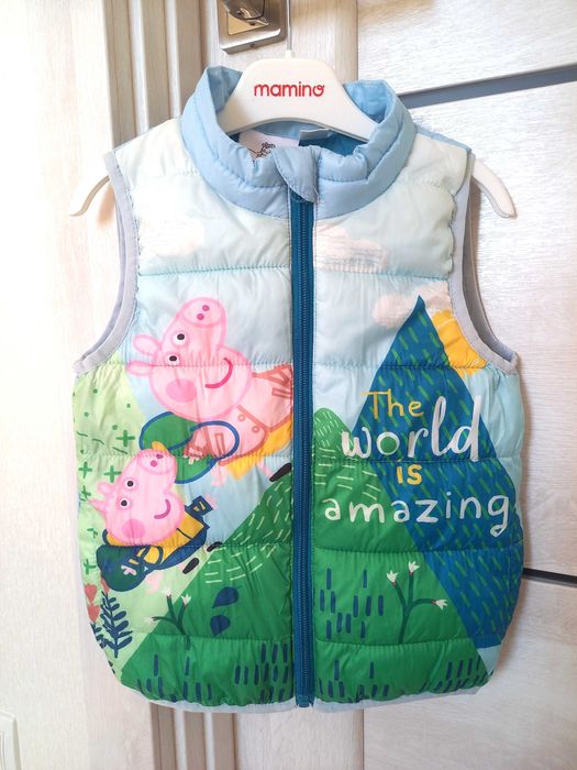 Демісезонна жилетка Свинка Пеппа Людина Павук Спайдермен 2-3 роки