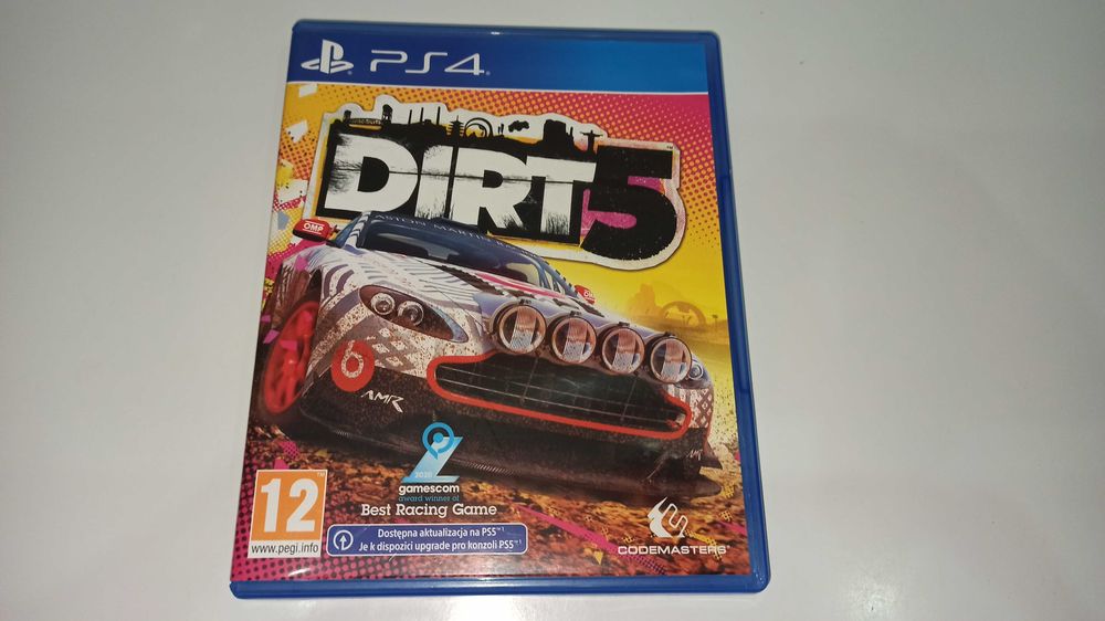 ps4 DIRT 5 polska okładka, rajdy wrc Colin McRea darmowy update do PS5