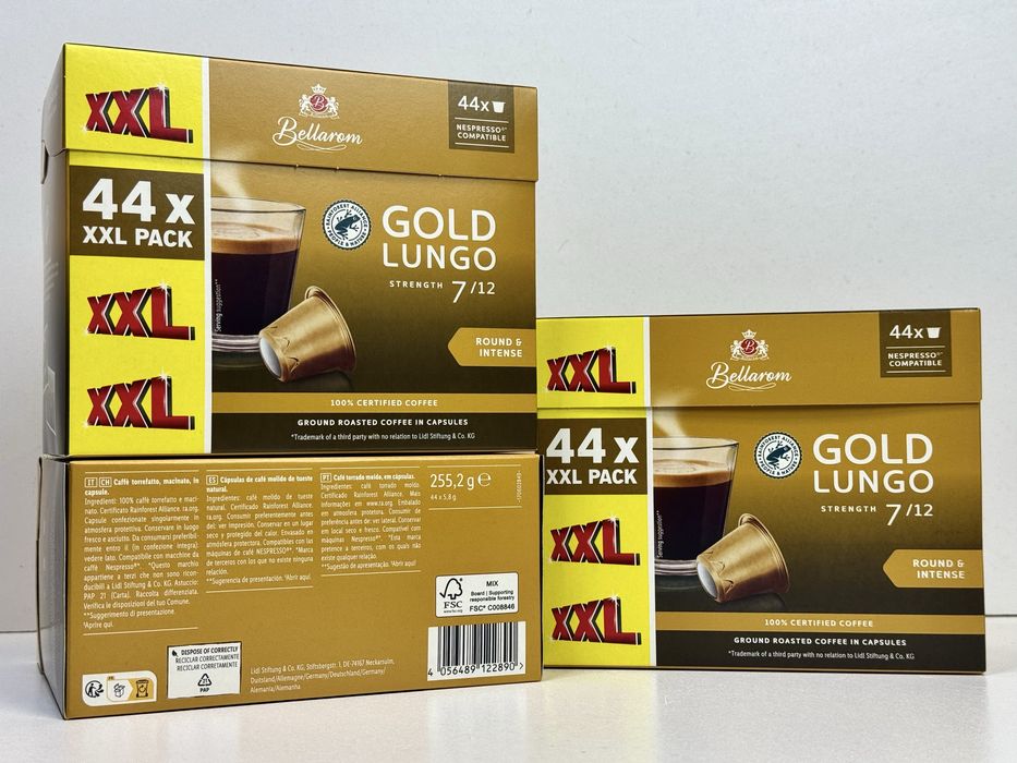 Кава в капсулах Bellarom Gold lungo Round & intense 7/12 44 шт