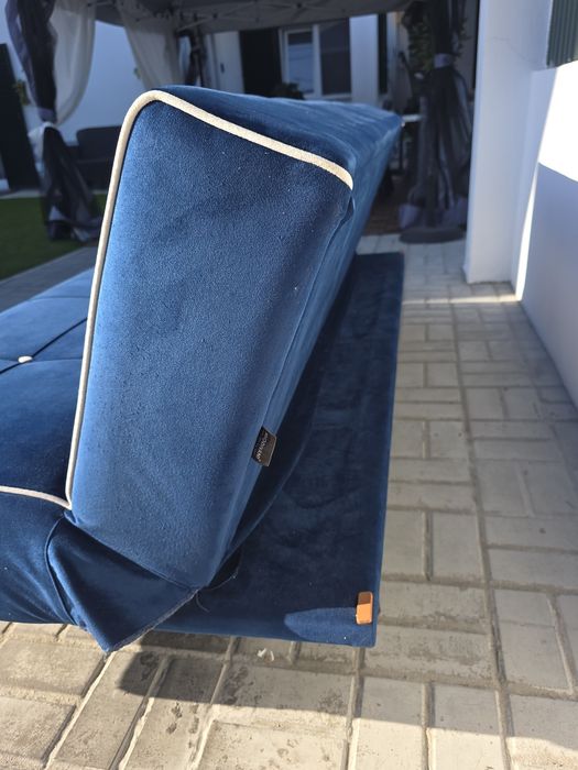 Sofá/Cama - Azul - Impermeabilizado